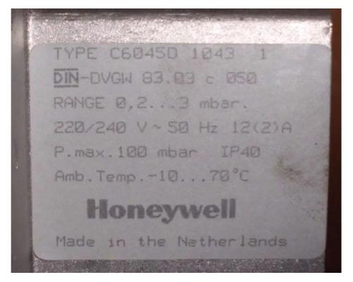 Druckwächter von Honeywell – C6045D 1043 - Bild 7