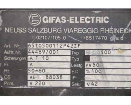 Einphasen-Trenn-Transformator 42 V von Gifas – 500 65T0500112P42ZF - Bild 4
