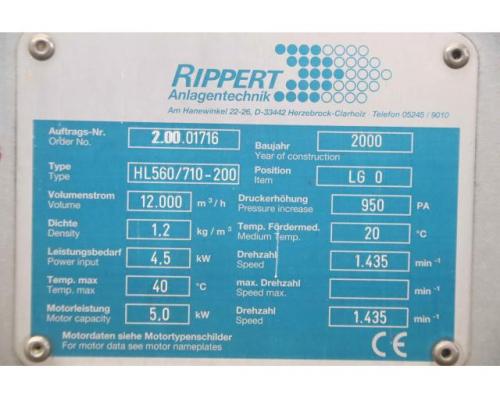 Staubabsauggebläse 5 kW Schallschutz von Rippert – HL560/710-200 - Bild 4