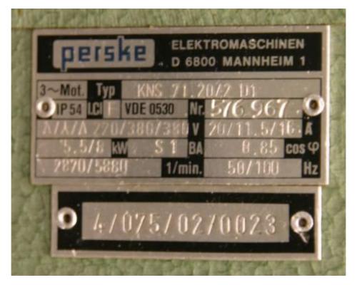Fräsaggregat für Kantenbearbeitungsmaschinen von Perske – Typ 1 kw 2670 U/min - Bild 7