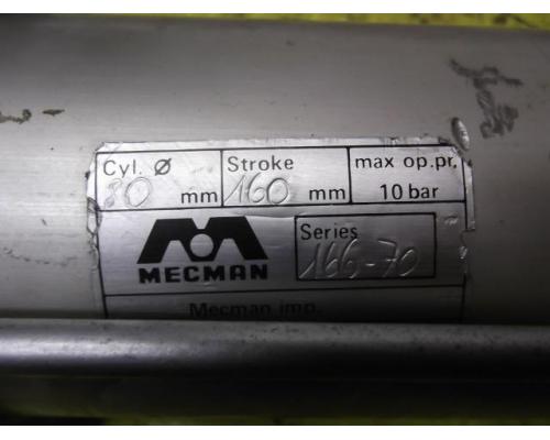 Pneumatikzylinder von Mecman – 166-70 Hub 160 mm - Bild 4