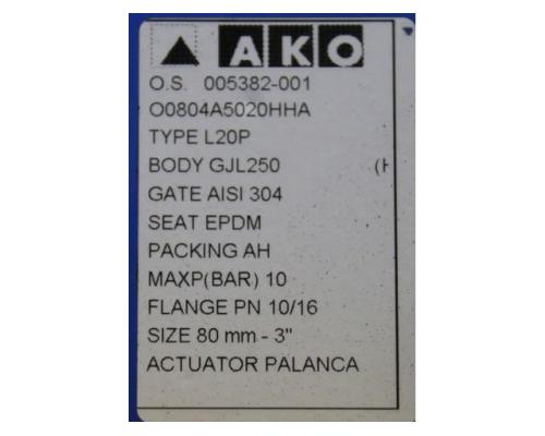 Flachschieber mit Flanschanschluss von AKO – L20P DN80 PN10 - Bild 6