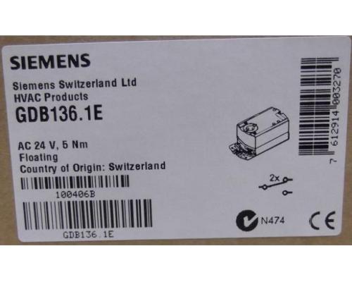 Drehantrieb für Luftklappen von Siemens – GDB136.1E - Bild 5