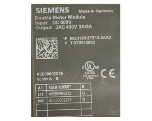 Double Motor Module von Siemens – 6SL3120-2TE13-0AA3 - Bild 6
