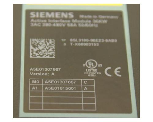 Sinamics Interface Modul von Siemens – 6SL3100-0BE23-6AB0 - Bild 8