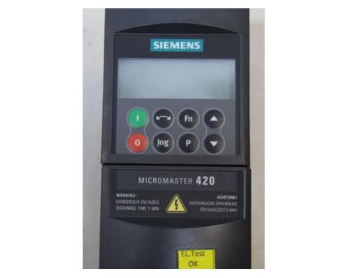 Frequenzumrichter 0,75 kW von Siemens – Micromaster 420 6SE6420-2UD17-5AA1 - Bild 4
