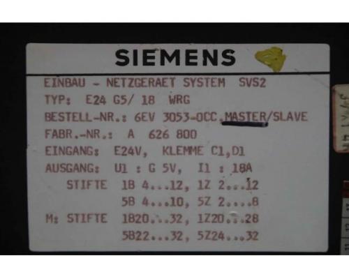 Netzgerät SVS2 von Siemens – E24 G5/ 18 WRG 6EV 3053-OCC - Bild 4