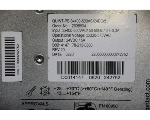 Hutschienen-Netzteil von Phoenix Contact – QUINT-PS 3×400-500AC/24DC/5 - Bild 10