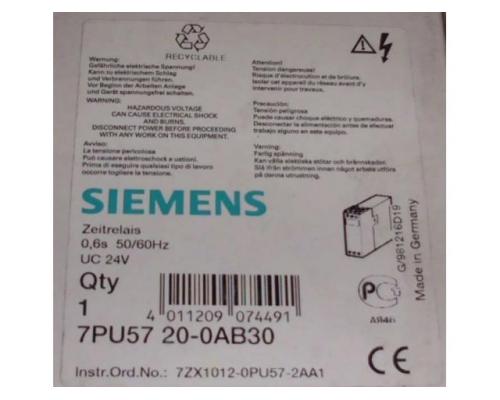 Zeitrelais von Siemens – 7PU57 20-0AB30 - Bild 3