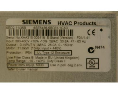 Frequenzumrichter 11 kW von Siemens – SED 2-11/35B - Bild 4