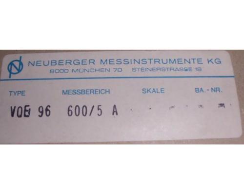 Ampermeter von Neuberger – VQE 96 600/5A - Bild 3