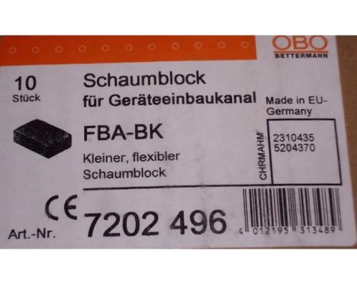 Schaumblock für Geräteeinbaukanal von OBO Bettermann – FBA-BK - Bild 5