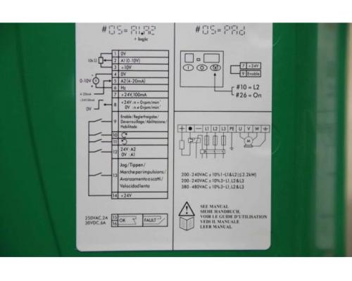 Frequenzumrichter 1,5 kW von Control Techniques – SE2D200150 SE 2.5M/TL - Bild 10