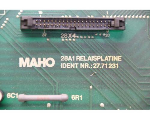 Relaisplatine Steuerkarte von MAHO – 28A1 27.71 231 MH 800C - Bild 5
