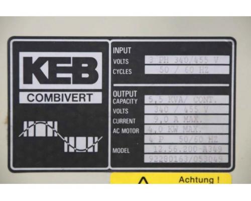 Frequenzumrichter 4 kW von KEB – Combivert 12.56.200-A349 92280163/053049 - Bild 6