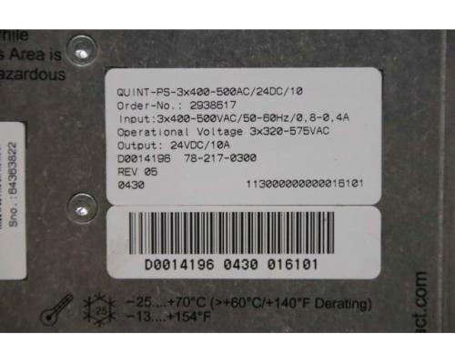 Netzteil Stromversorgung von Phoenix Contact – Quint-PS-3×400-500AC/24DC/10 - Bild 5