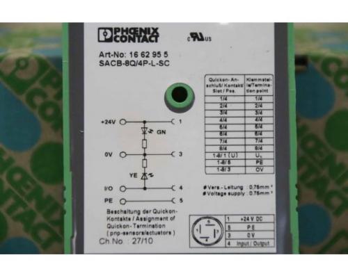 Sensor-Aktor-Verteiler von Phoenix Contact – SACB-8Q/4P-L-SC 16 62 95 5 - Bild 4