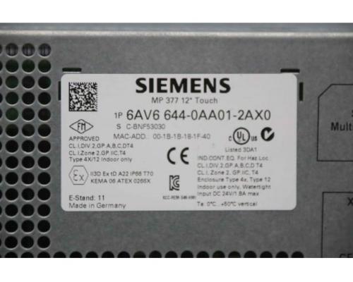Simatic Panel von Siemens – 6AV6 644-OAAO1-2AXO - Bild 8