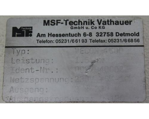 Frequenzumrichter 1,5 kW von MSF Technik – VECON 1500 - Bild 6