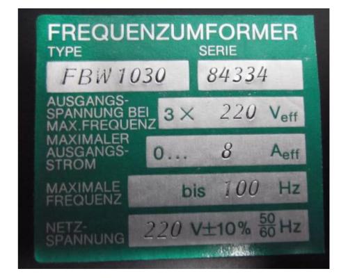 Frequenzumrichter 1,5 kW von Stöber – FBW1030 - Bild 5