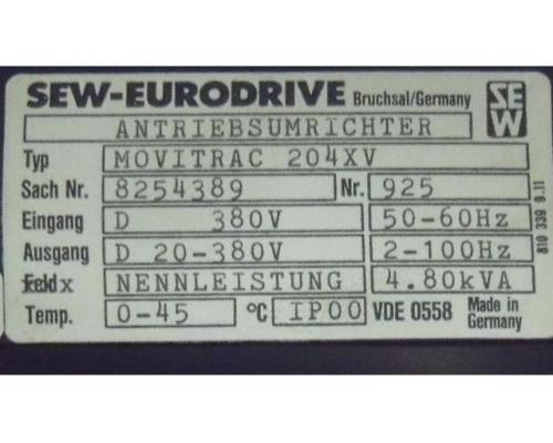 Frequenzumrichter 3 kW 4,8 kVA von SEW Eurodrive – Movitrac 204 XV - Bild 5
