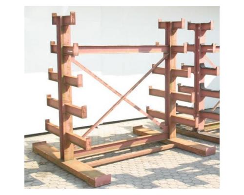 Kragarmregal von Stahl – 2,1 m Regal Hoehe 2,17 m - Bild 3