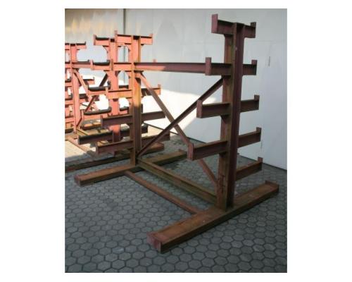 Kragarmregal von Stahl – 2,1 m Regal Hoehe 2,17 m - Bild 5