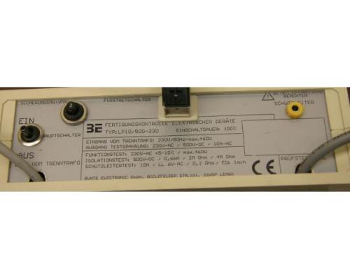 Prüfgerät für elektrische Geräte von BE – LP10/500-230 - Bild 5