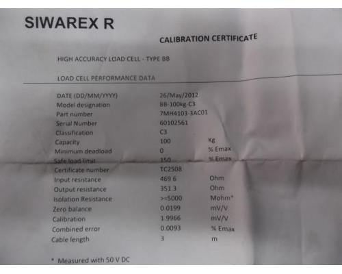 Wägezelle von Siemens – SIWAREX R 7MH4103-3AC01 - Bild 5