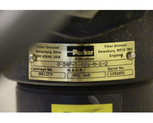 Hydraulikfilter Filtereinheit von Parker – 0-24P-1-40W-M-1-2 - Bild 5