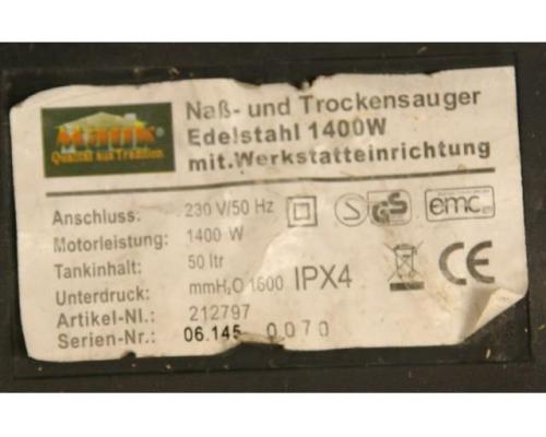 Industriestaubsauger von MAUK – Edelstahl 1400 W - Bild 4