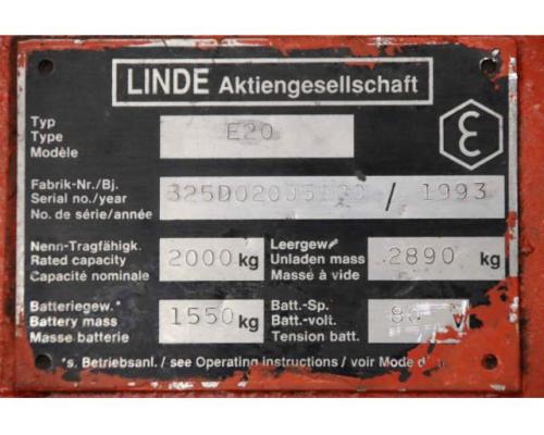Elektrostapler von Linde – E20 - Bild 5