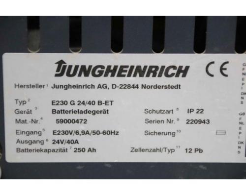 Ladegerät für Stapler 24 V/40 A von Jungheinrich – E230 G 24/40 B-ET - Bild 8