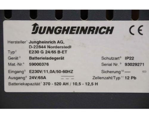 Ladegerät für Stapler 24 V/65 A von Jungheinrich – E230 G 24/65 B-ET - Bild 9