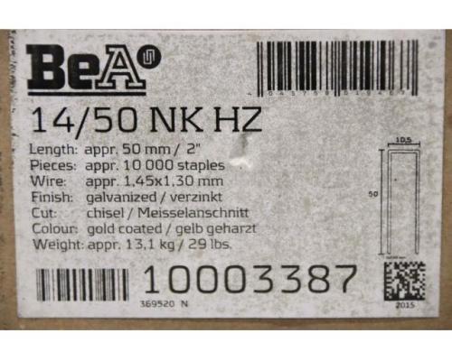 Heftklammern 10000 Stück von BeA – 14/50 NK HZ 50 mm - Bild 5