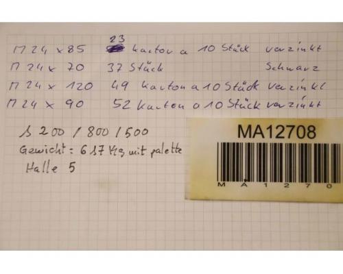 Sechskantschrauben M24 600 kg von Diverse – 8.8 div Größen schwarz/verzinkt - Bild 5