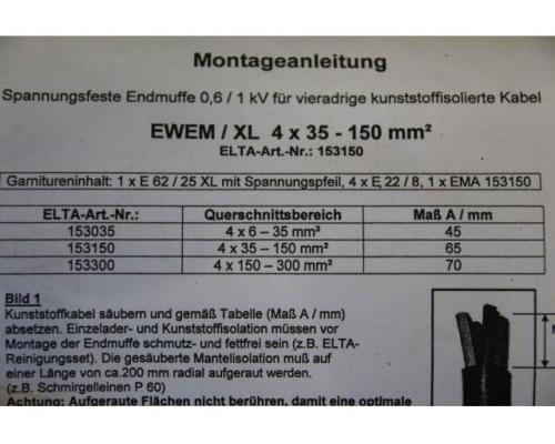 Spannungsfeste Endmuffe 2 Stück von ELTA – EWEM / XL 4 x 35 - Bild 6
