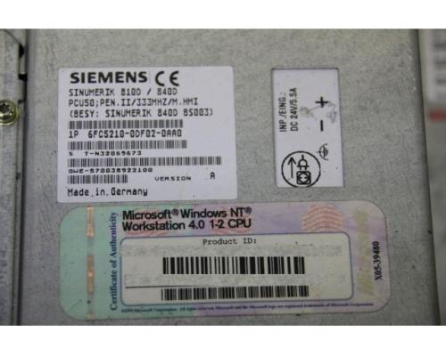 Sinumerik 810D/840D PCU50 mit Bedientafelfront von Siemens – 6FC5210-0DF02-0AA0 / 6FC5203-0AF03-0... - Bild 4