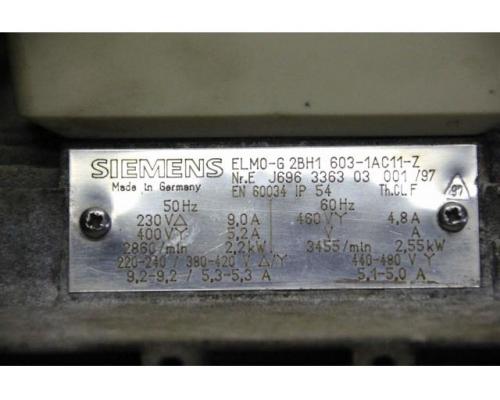 Seitenkanalverdichter 2,2 kW von Siemens – Elmo-G 2BH1 603-1AC11-Z - Bild 4