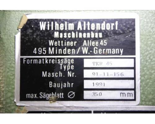 Formatkreissäge mit langem Anschlagtisch von Altendorf – TKR 45 schwenkbar 45° - Bild 4