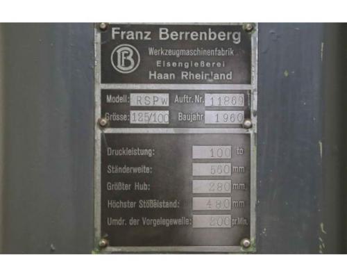 Reibspindelpresse 100 to von Berrenberg – RSPW 125/100 - Bild 4