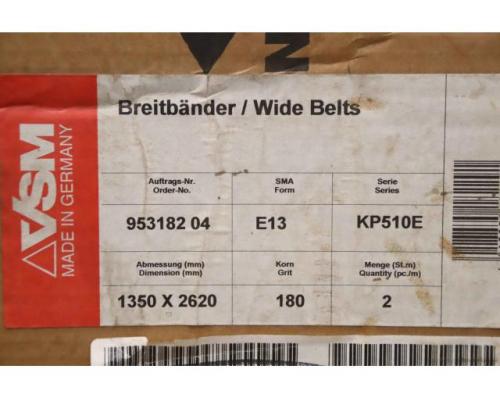 Schleifband Breitband 1350 x 2620 mm 2 Stück von VSM – KP510E - Bild 4