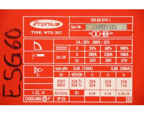 Elektrodenschweißgerät 300 A von Fronius – WTU 307 - Bild 12