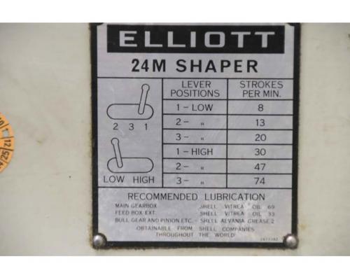 Waagrecht Stoßmaschine von Elliott – 24M SHAPER - Bild 5