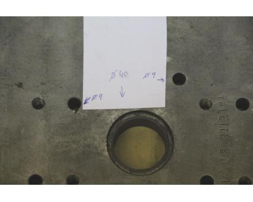 Aufspannplatte mit Bohrungen von Stahl – 395/495/H30 mm - Bild 6