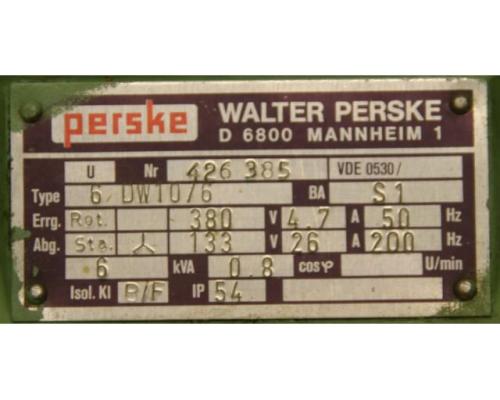 Frequenzumformer 133 V 200 Hz 6 kVA von PERSKE – Typ 6DW10/6 - Bild 5