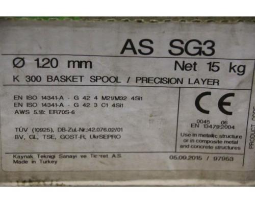 Schweißdraht 0,8 mm Gewicht 15 kg von Kaynak – AS SG3 - Bild 5