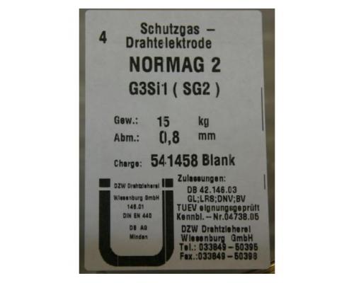 Schweißdraht 0,8 mm  netto Gewicht 15 kg von UNION – NORMAG 2 G3Si1 (SG2 0,8) - Bild 2