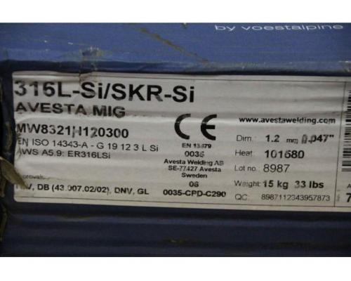 Schweißdraht 1,2 mm Gewicht 15 kg von Avesta – 316L-Si/SKR-Si - Bild 5