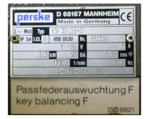 Fräsmotor für Kantenbearbeitungsmaschinen von Perske – VS 30.06-2 - Bild 4